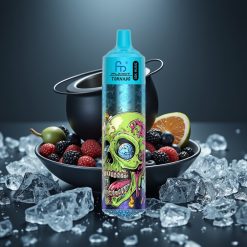 Fumot RandM Tornado 30000 Puffs Černý led 30mL 5% 1.0 Ohm