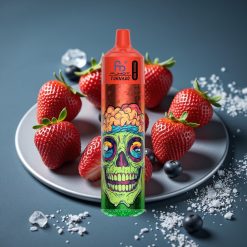 Fumot RandM Tornado 30000 Puffs Jahoda Berry Ice 30mL 5% LED