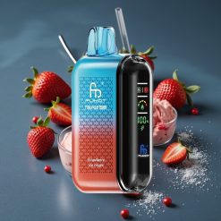 Fumot Tornado 20000 Puffs Jahodová Zmrzlina, Dual Mesh Coil, 20ml, 850mAh