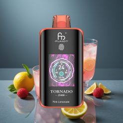Fumot Tornado 25000 Puffs Růžová limonáda HD Screen 20ml 700mAh Type-C