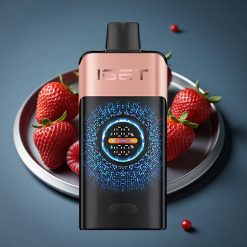 IGET ONE 12000 Puffs Jednorázová Vape Jahoda Malina 2700 mAh 0.6 ohm Duální Mřížka