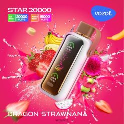 VOZOL STAR 20 000 dračí strawnana 6F2V668 | Vozol Vape Flavours